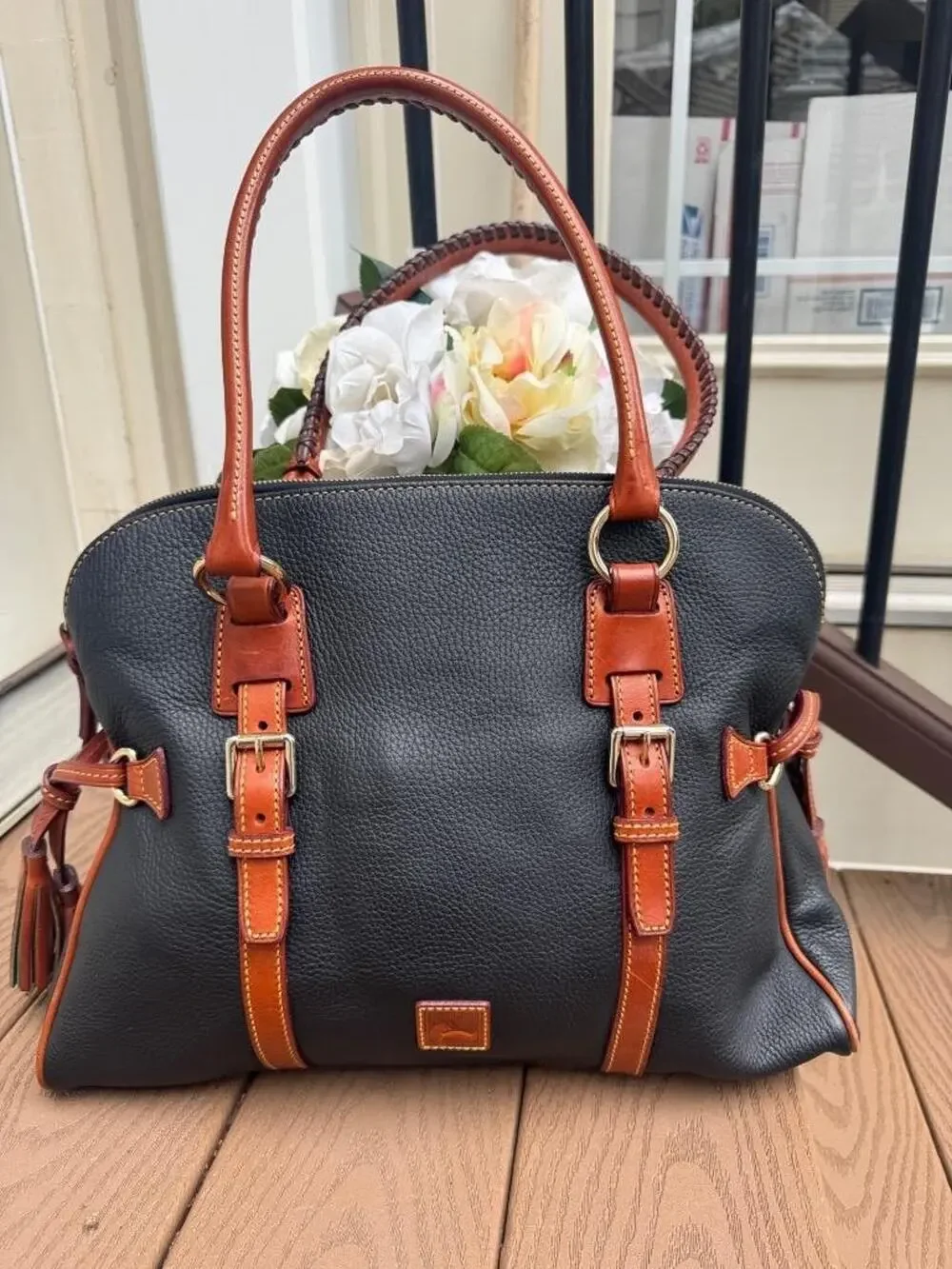 DOONEY AND BOURKE Florentine Domed Buckle Satchel BAG (PU170